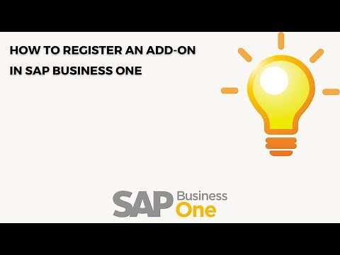 How to Register an Add-On in SAP Business One Using Extension Manager | Step-by-Step Guide