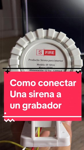 Cómo conectar una sirena a un grabador Dahua DH-XVR5108HE-I3/T