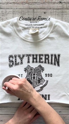 Rhinestone an Old Harry Potter Graphic Tee With Me | Couture Remix Ep.1