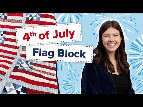 Beginner-Friendly American Flag Quilt Block | FREE Patriotic Quilt Pattern