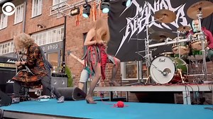 ROCK ON AND KNIT ON: Rockstars grabbed their guitars... and their knitting needles at the Heavy Metal Knitting World Championship in Finland last week. Performers competed from all across the world and in the end the Giga Body Metal team from Japan came out on top. | WNCT-TV