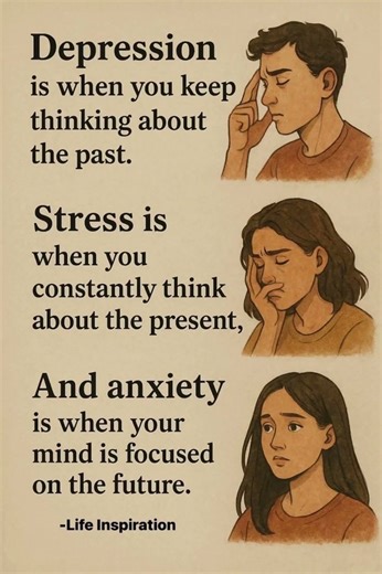Depression, Stress, & Anxiety: The Simple Difference (Past, Present, Future)