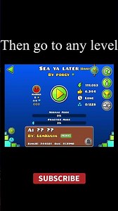 How to unlock practice music sync #gd #geometrydash #gaming