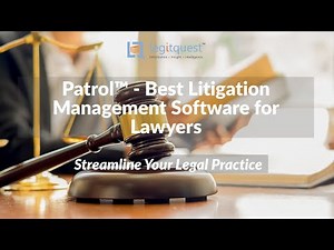 Patrol™ - Best Litigation Management Software for Lawyers | Streamline Your Legal Practice