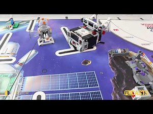 Mission run M08 (aerobic push pull) from FIRST LEGO League 2018 Into Orbit. Review