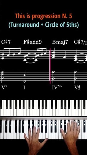5 Smooth Chord Progressions in F-Sharp (Sheet Music) Preview N. 5