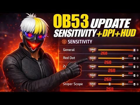 OB53 Update Sensitivity + DPI + Fire Button Setting | OB53 Update Free Fire Sensitivity