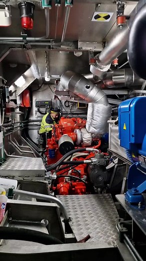 Industrial Engine Room Maintenance and Safety Inspection