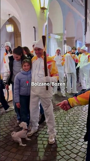 Fiamma Paralimpica a Bolzano 🔥 #salto #milanocortina2026 #paralympics