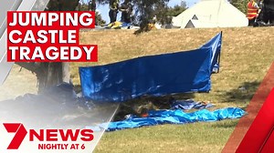 Four children have been killed and four others are fighting for life after a jumping castle tragedy in Tasmania. They were celebrating the end of the school year, when a powerful gust of wind sent the inflatable flying 10 metres into the air. 7NEWS at 6pm. More: 7news.link/33yNRwy #7NEWS | 7NEWS Brisbane