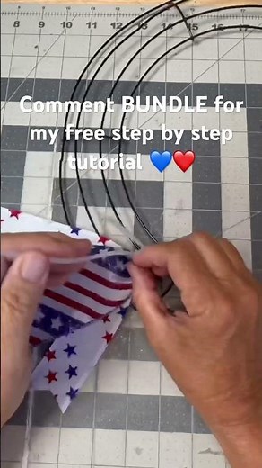 Patriotic Ribbon Wreath/ How To Make a Ribbon Wreath/ Patriotic Wreath/ Summer Wreath/ July 4th DIY