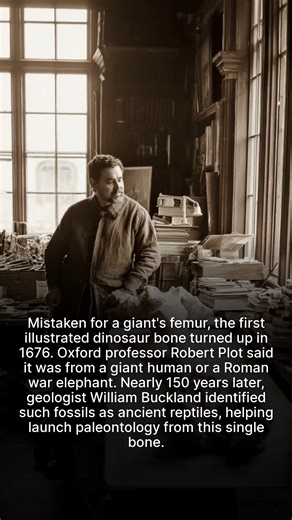 23K views · 950 reactions | A dinosaur bone found in 1676 was mistaken for a Roman war elephant. | History Vault | Facebook