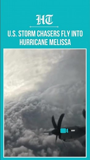 Defying Nature’s Fury: U.S. Storm Chasers Enter Eye of Category 5 Hurricane Melissa | #shorts
