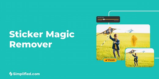 Remove Sticker from Photo with AI Magic Tool