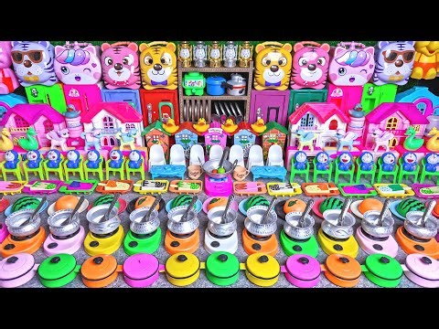 8 Minutes Satisfying with Unboxing Hello Kitty Disney Frozen Kitchen Set | Frozen Kitchen Set ASMR