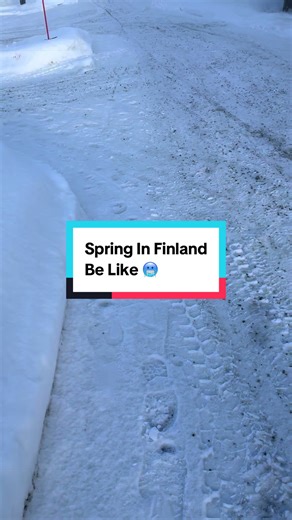 Spring In Finland Be Like 🥶 #finland #spring #fy