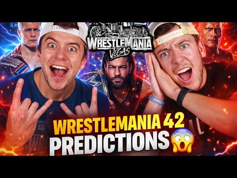 WRESTLEMANIA 42 PREDICTIONS with WWE FIGURES!