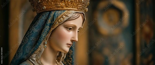 statue of the Virgin Mary, mother of Jesus Christ.