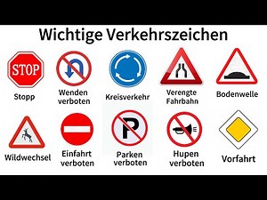 Important Traffic Signs | Learn German | Speaking & Listening | A1-B1 | German for Beginners