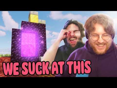 Two inexperienced Minecrafters try SPEEDRUNNING