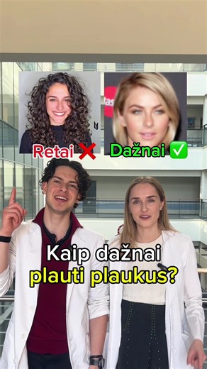 Video metu filmavosi @santaros_klinikos gyd. dermatologė-trichologė Ieva Lingytė ir VU med. stud. Matas Pileičikas 🩺 „Reelso“ pabaigoje – testas, padėsiantis išsiaiškinti, ar tau būdingas aktyvus plaukų slinkimas ir ar jau metas kreiptis į gydytoją. 💊 Daugiau info apie plaukų priežiūrą: ⬇️ https://www.aad.org/public/everyday-care/hair-scalp-care/hair/healthy-hair-tips #edukacija #sveikata