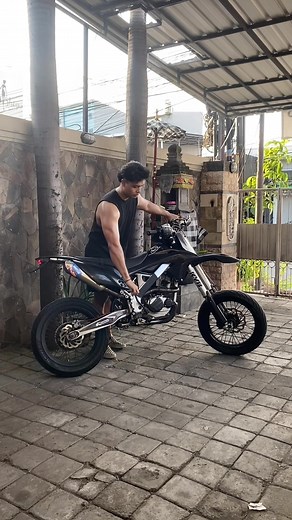 Anak Gym Hobi Motor KLX Supermoto | Fitness Workout Trabas Boreup