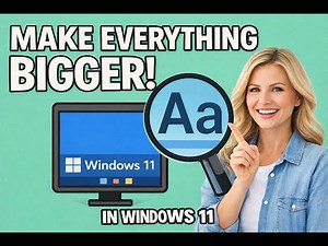 Make Everything Bigger on Your Screen in Windows 11 - (Easy Tutorial for Beginners)
