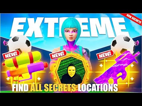 EXTREME 1V1 FREE FOR ALL ALL GUNS MAP FORTNITE CREATIVE - ALL SECRETS LOCATIONS (SECRET CODE) PART 4