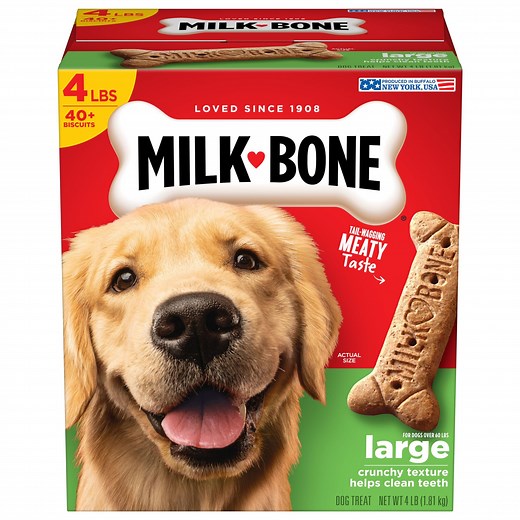 Milk Bone Original Biscuits, Large Dog Treats, 4 Lb. Box