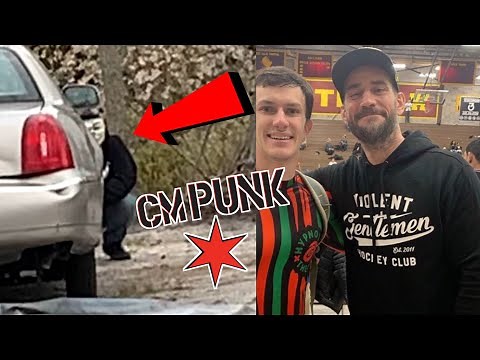 CM Punk RETURNS TO WRESTLING in Mask and Hoodie at GTS