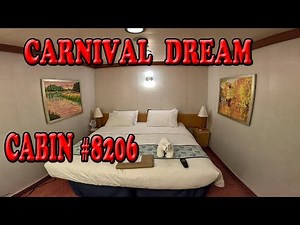 Carnival Dream Interior Cabin #8206 Tour