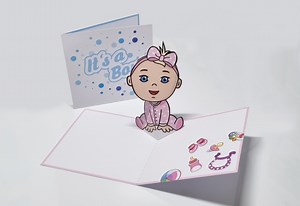 Pop up Baby Card - Etsy Australia