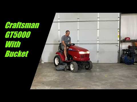 SOLD: Craftsman GT5000 (48”) Garden Tractor with Loader Bucket