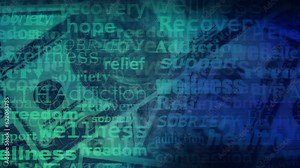 The business of recovery and treatment looping animated background