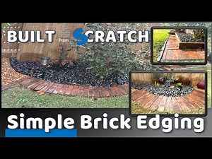 DIY - Simple & budget-friendly brick edging for lawns