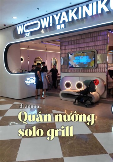 Mấy em robot giống tàu điện trông cưng lắm🤖 ăn quán này vì tò mò thui nhưng cũng ổn phết 😬 #wowyakiniku #timescity #grill #Foodie #Vlog #fy