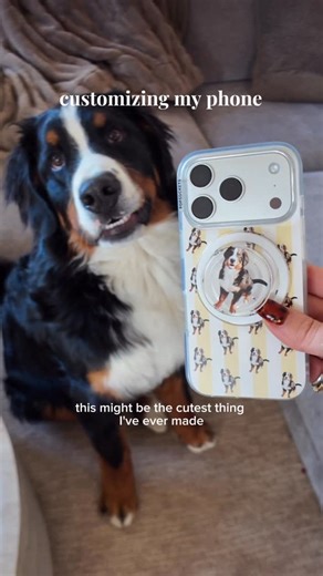 Allie Marie Digital on Instagram: "Something about personalizing everyday things makes me so happy✨ I used a photo of my puppy Rocky to create a custom @popsockets case and I’m OBSESSED with how it turned out! Such a cute personal touch to add to your phone. This would also make a cute and personal gift idea! #PopSocketsPartner #iphonecase #iphone17pro #popsockets #magsafe"
