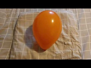 BLOWING UP A STYLEX ORANGE BALLOON