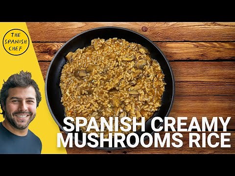 Spanish Creamy Mushrooms Rice