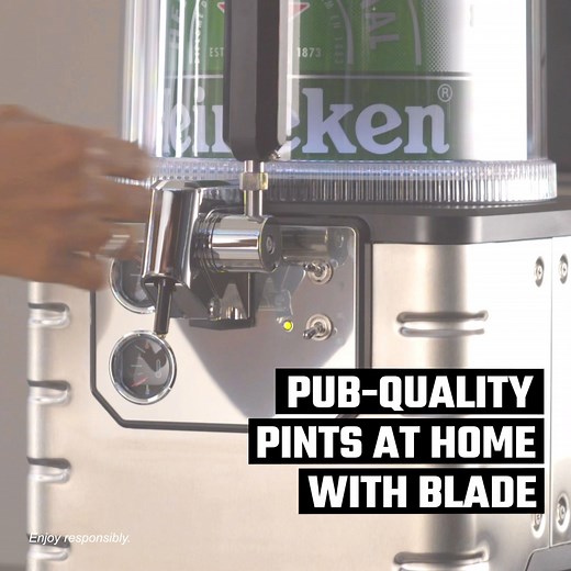 Plug in, pour & enjoy freshly chilled beer from £1.84 per pint 🍻 Shop the premium BLADE home draught machine at Beerwulf.com. | Beerwulf.com