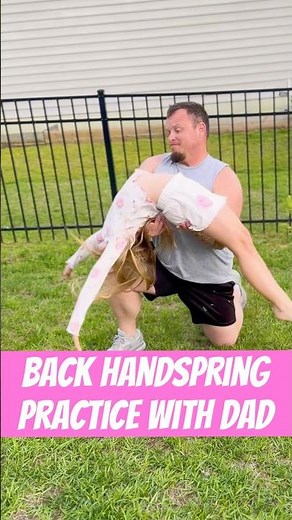Learning to do Back Handspring with a spotter