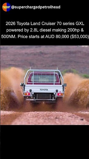 2026 Land Cruiser 70 series double cab
