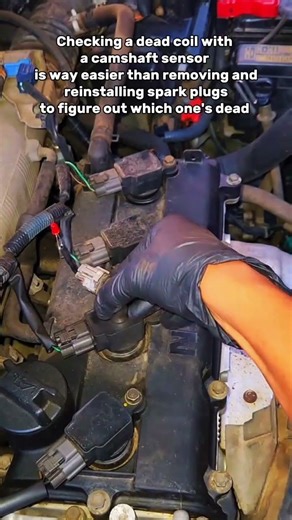Quick & Easy Coil Check with Camshaft Sensor#automobile#mechanic#usa#carmaintenance