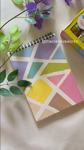 😍Masking Tape Art | Easy DIY Painting For Beginners | The Creative Works #shorts #diy #ytshorts