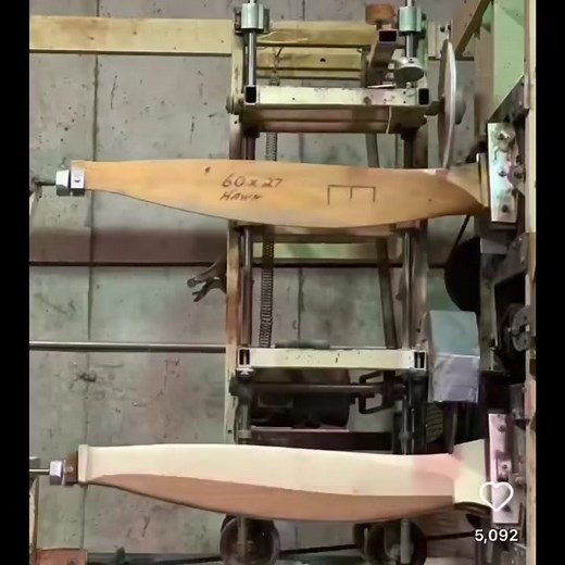 Time-lapse of making a propeller on a lathe duplicator by Culver Props.