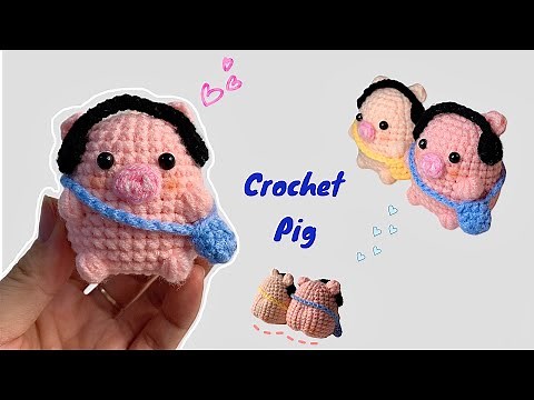 How To Crochet A Cute Pig 🐷 | Pig Amigurumi Tutorial | Móc Bé Heo Dễ Thương | Xuxu Crochet