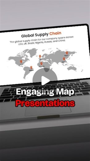 Hamdi | Presentation Design on Instagram: "Create engaging map presentations with this PowerPoint tutorial. #PowerPoint #ppt #design #map"
