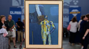 1957 Keith Vaughan "Bather" Oil Painting