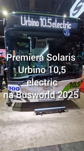 🚌⚡🇵🇱 Solaris z nowością na Busworld 2025! Podczas targów w Brukseli zaprezentowano Urbino 10,5 electric – kompaktowy, w pełni elektryczny autobus dla miast przyszłości. Pojazd oferuje zasięg ponad 600 km, baterie do 400 kWh, silnik 240 kW, a także systemy ADAS i opcję kamer Mirror Eye. To kolejny krok Solarisa w kierunku zrównoważonego transportu miejskiego. Więcej na https://transinfo.pl/infobus/busworld-solaris-z-premiera-urbino-105-electric-i-swietnymi-wynikami-za-i-polowe-2025/ #Transport