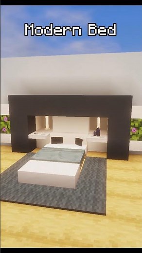 How to Build a Modern Bed in Minecraft! 🛏✨